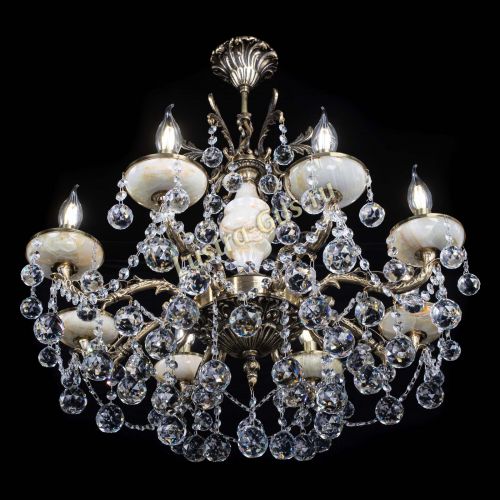 Люстра бронзовая Оникс №8/2 шар в Ижевске Гусь Хрустальный