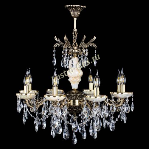 Люстра бронзовая Оникс №8/2 журавлик в Ижевске Гусь Хрустальный