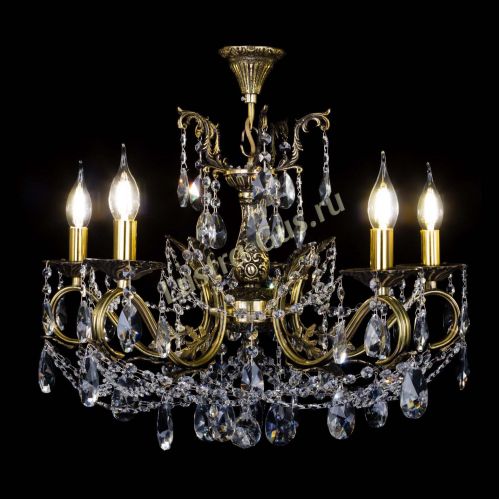 Бронзовая люстра Валери №5 лучик в Ижевске Гусь Хрустальный