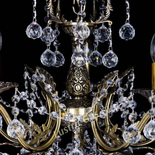 Бронзовая люстра Валери №5 шар в Ижевске Гусь Хрустальный