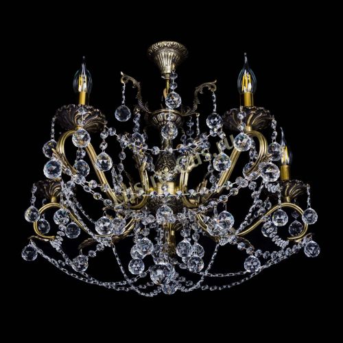 Бронзовая люстра Валери №5 шар в Ижевске Гусь Хрустальный