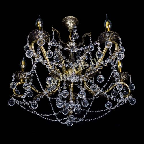 Бронзовая люстра Валери №5 шар в Ижевске Гусь Хрустальный