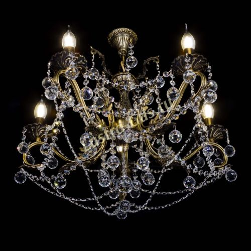 Бронзовая люстра Валери №5 шар в Ижевске Гусь Хрустальный