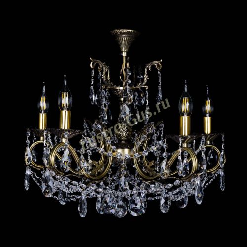 Бронзовая люстра Валери №5 журавлик в Ижевске Гусь Хрустальный