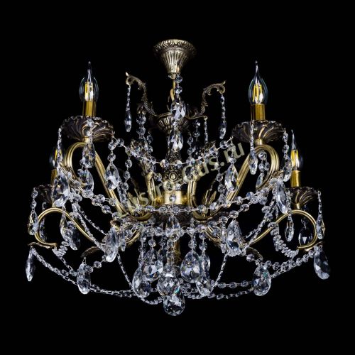 Бронзовая люстра Валери №5 журавлик в Ижевске Гусь Хрустальный