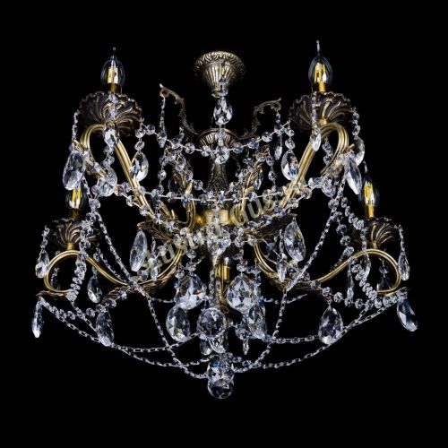 Бронзовая люстра Валери №5 журавлик в Ижевске Гусь Хрустальный