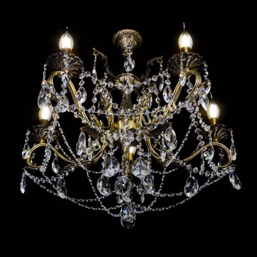 Бронзовая люстра Валери №5 журавлик в Ижевске Гусь Хрустальный