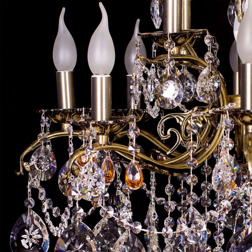 Люстра бронзовая Мелания №12 в Ижевске Гусь Хрустальный