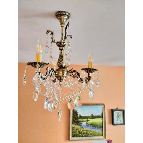 Люстра бронзовая Мелания №3 в Ижевске Гусь Хрустальный