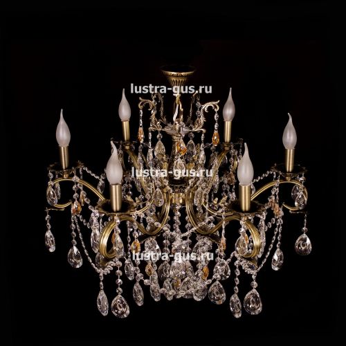 Люстра бронзовая Мелания №6/2 в Ижевске Гусь Хрустальный