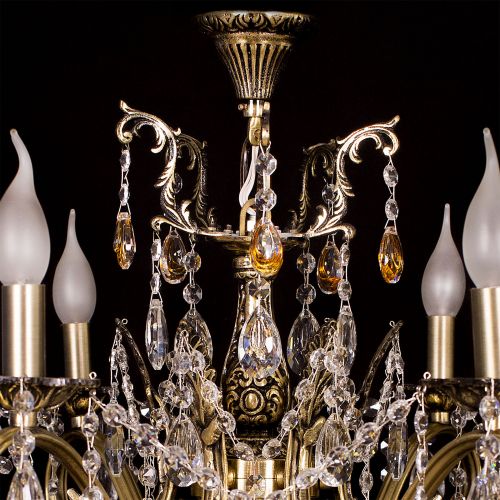 Люстра бронзовая Мелания №6/2 в Ижевске Гусь Хрустальный