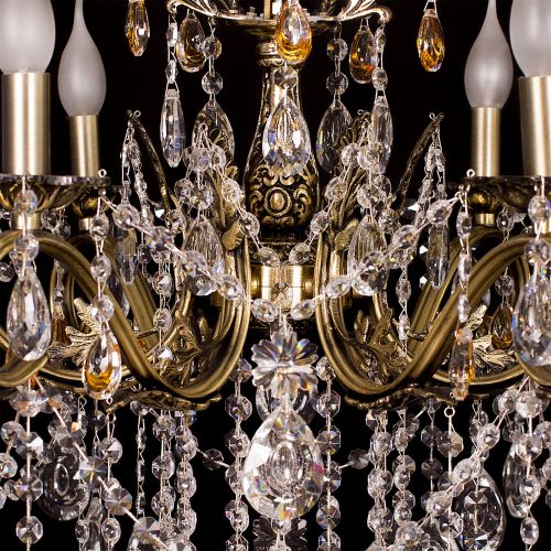 Люстра бронзовая Мелания №6/2 в Ижевске Гусь Хрустальный