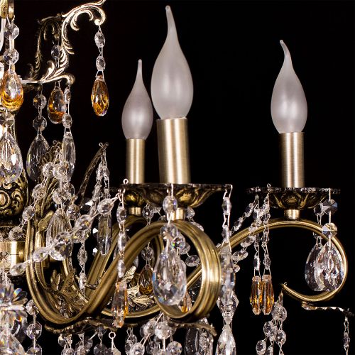 Люстра бронзовая Мелания №6/2 в Ижевске Гусь Хрустальный