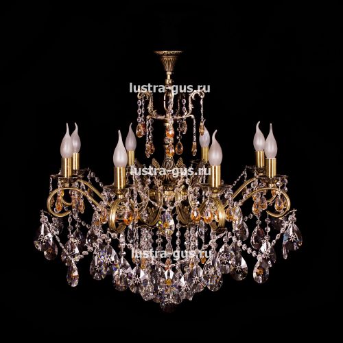 Люстра бронзовая Мелания №8/2 в Ижевске Гусь Хрустальный