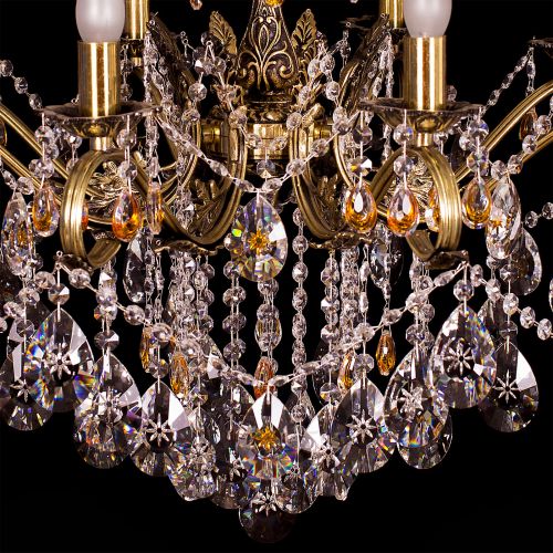 Люстра бронзовая Мелания №8/2 в Ижевске Гусь Хрустальный