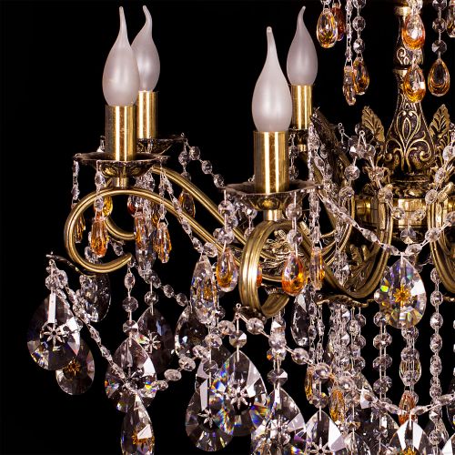 Люстра бронзовая Мелания №8/2 в Ижевске Гусь Хрустальный