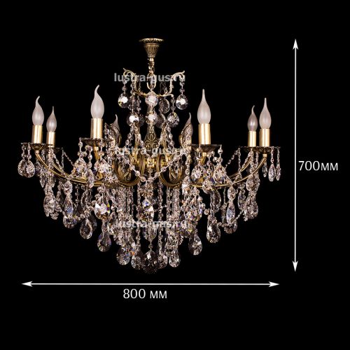 Люстра бронзовая Мелания №8 в Ижевске Гусь Хрустальный