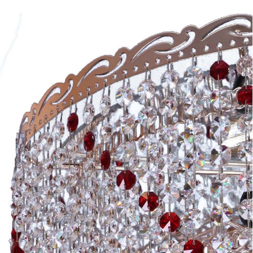 Люстра Капель обтикон цветной в Ижевске Гусь Хрустальный