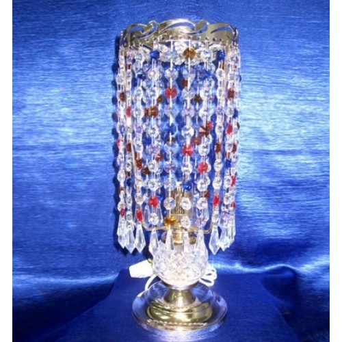 Лампа настольная Анжелика 2 Меланж карандаш цветная в Ижевске Гусь Хрустальный