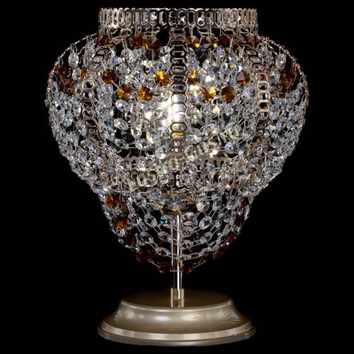 Настольная лампа Альфа №1 чайная в Ижевске Гусь Хрустальный