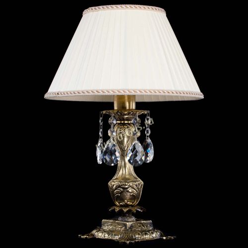 Бронзовая настольная лампа Антик №1 Баден с абажуром в Ижевске Бронзовая настольная лампа Антик №1 Баден с абажуром в Ижевске