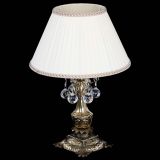 Бронзовая настольная лампа Антик №1 Шар  с абажуром в Ижевске