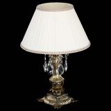 Бронзовая настольная лампа Антик №1 Журавлик с абажуром в Ижевске