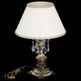 Бронзовая настольная лампа Антик №1 Журавлик с абажуром в Ижевске