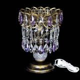 Настольная лампа Астра №1 под бронзу Фиолетовая в Ижевске