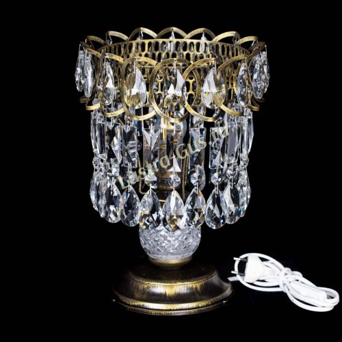 Настольная лампа Астра №1 под бронзу в Ижевске Гусь Хрустальный