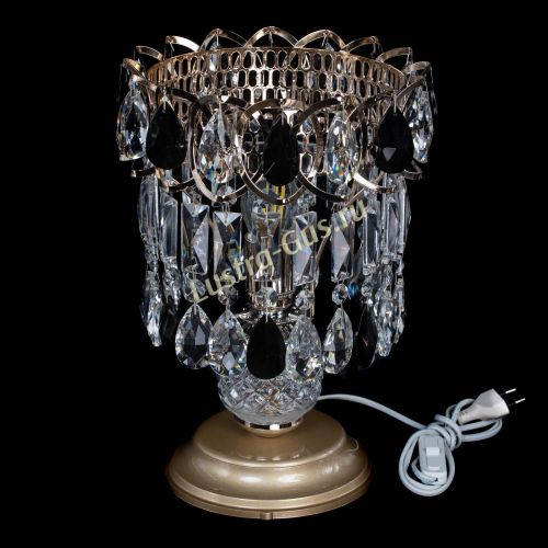 Настольная лампа Астра №1 черная в Ижевске Гусь Хрустальный