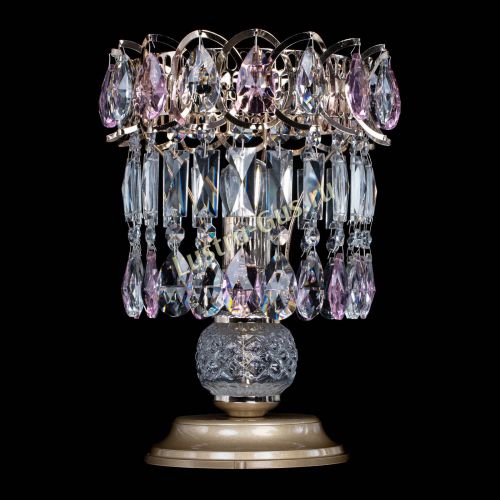 Настольная лампа Астра №1 розовая в Ижевске Гусь Хрустальный