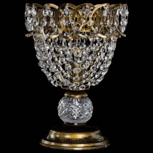  Настольная лампа Астра ажур №1 под бронзу