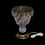 Настольная лампа Астра ажур №1 под бронзу Фиолетовая в Ижевске