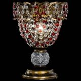 Настольная лампа Астра ажур №1 под бронзу Красная в Ижевске