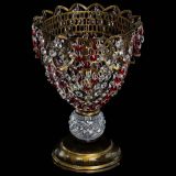 Настольная лампа Астра ажур №1 под бронзу Красная в Ижевске