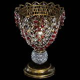 Настольная лампа Астра ажур №1 под бронзу Красная в Ижевске