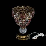 Настольная лампа Астра ажур №1 под бронзу Красная в Ижевске