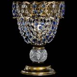 Настольная лампа Астра ажур №1 под бронзу Синяя в Ижевске