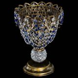 Настольная лампа Астра ажур №1 под бронзу Синяя в Ижевске