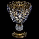 Настольная лампа Астра ажур №1 под бронзу Синяя в Ижевске