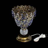 Настольная лампа Астра ажур №1 под бронзу Синяя в Ижевске