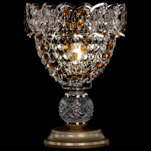 Настольная лампа Астра ажур №1 в Ижевске Гусь Хрустальный