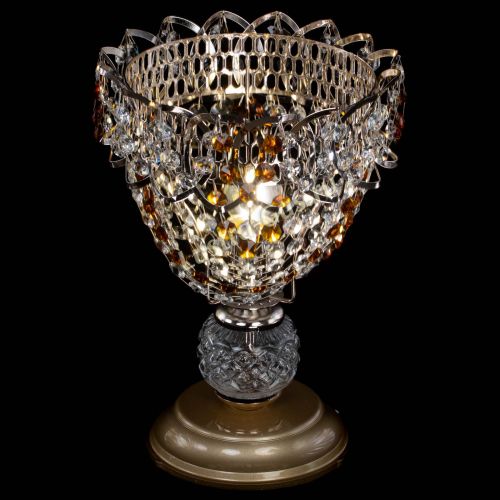 Настольная лампа Астра ажур №1 в Ижевске Гусь Хрустальный