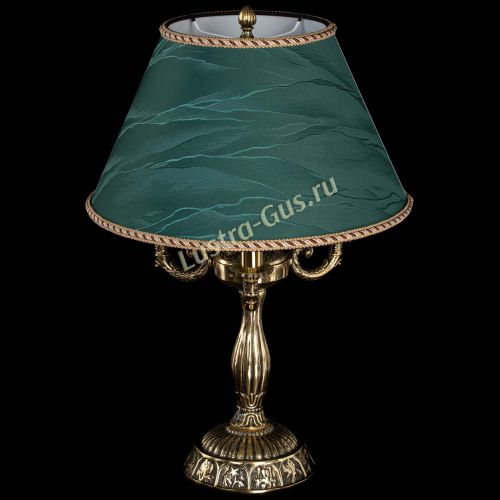 Бронзовая настольная лампа Аврора №3 с абажуром в Ижевске Бронзовая настольная лампа Аврора №3 с абажуром в Ижевске
