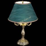 Бронзовая настольная лампа Аврора №3 с абажуром в Ижевске Бронзовая настольная лампа Аврора №3 с абажуром в Ижевске