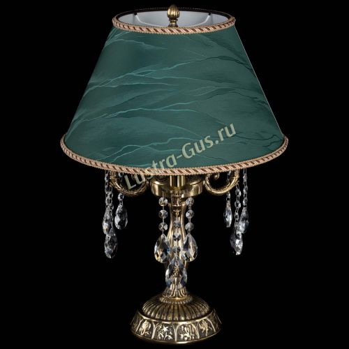 Бронзовая настольная лампа Аврора №3 Журавлик с абажуром в Ижевске Бронзовая настольная лампа Аврора №3 Журавлик с абажуром в Ижевске