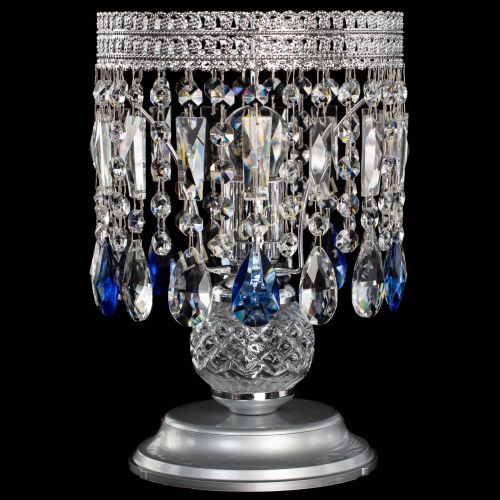 Настольная лампа Флоренция №1 синяя в Ижевске Гусь Хрустальный