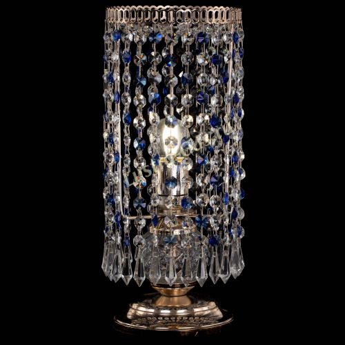 Настольная лампа Кольцо с карандашами синяя в Ижевске Гусь Хрустальный