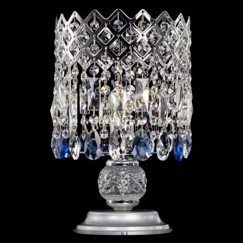 Настольная лампа Корона №1 синяя в Ижевске Гусь Хрустальный